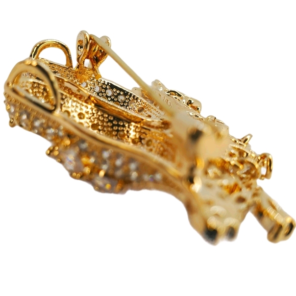 Fancy Yellow Love Birds Luxury Pendant / Brooche - Picture 4 of 7